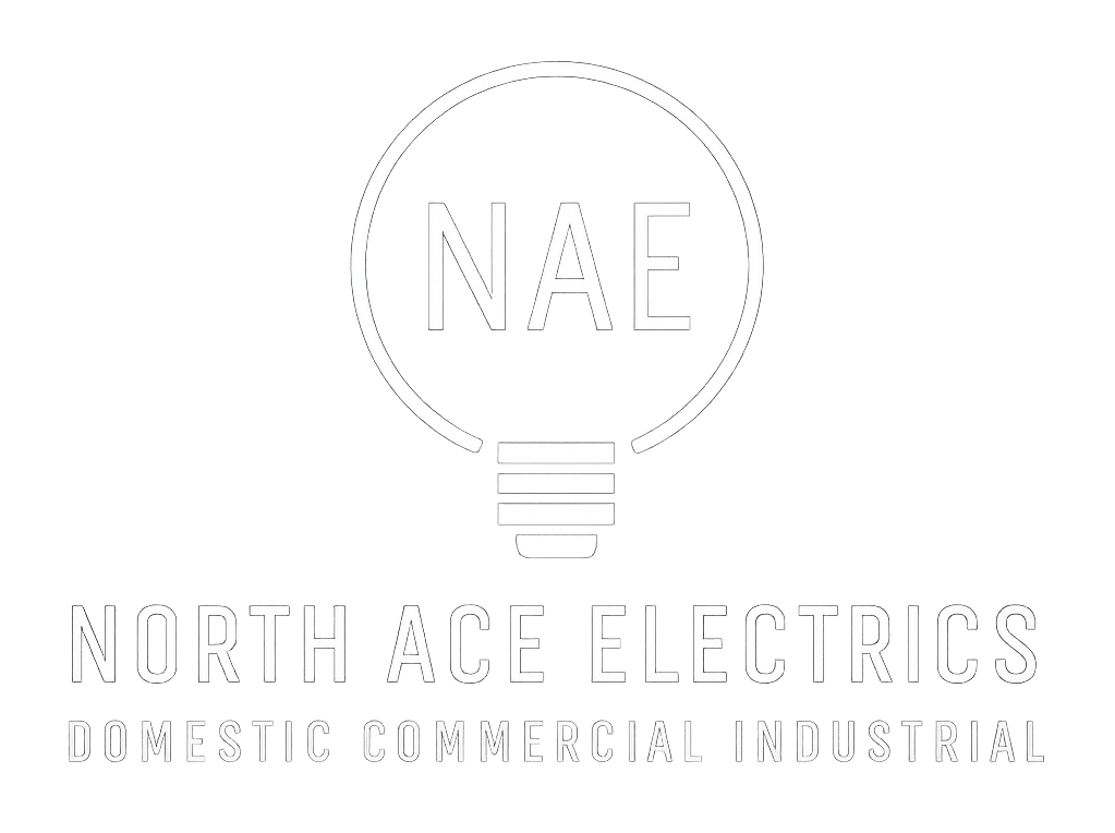 nae electrical logo white
